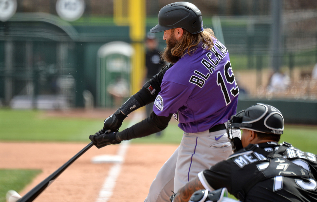 "I basically have to not trust my eyes that the pitch is going to finish where I think it’s going to finish and swing in a different place, because the ball is doing something it has no business doing,” Blackmon says.